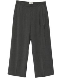 THESTROY - Pleated Wide-Leg Trousers - Lyst