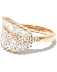 Anita Ko - 18Kt Palm Leaf Diamond Ring - Lyst