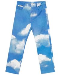 Moschino - Cloud-Print Jeans - Lyst