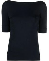 Ralph Lauren - Boat-Neck Fitted Top - Lyst