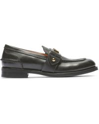 N°21 - Logo-lettering Panelled Loafers - Lyst
