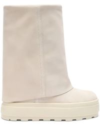Casadei - Platform Leather Boots - Lyst