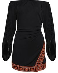 Rabanne - Vestido corto con hombros descubiertos - Lyst