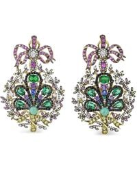 Anabela Chan - 18kt Mirage Peacock Gelbgoldohrringe mit Schmucksteinen - Lyst