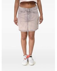 Off-White c/o Virgil Abloh - Faded Five-Pocket Mini Skirt - Lyst