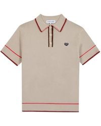 Maison Labiche - Contrast-Trim Heart-Patch Polo Shirt - Lyst