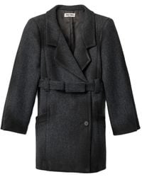 Miu Miu - Double-Breasted Double Wool Jacket - Lyst