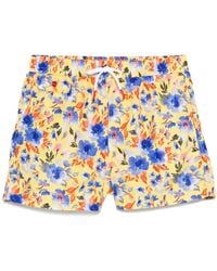 Kiton - Floral-Print Swim Shorts - Lyst