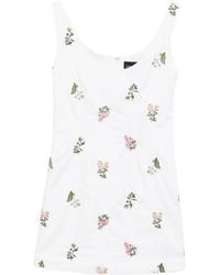 Cynthia Rowley - Embroidered Mini Dress - Lyst
