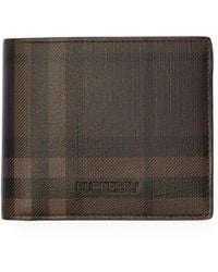 Burberry - City Check Bifold Wallet - Lyst
