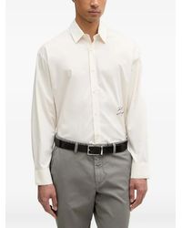 KARL LAGERFELD - Logo-Print Button-Down Cotton Shirt - Lyst
