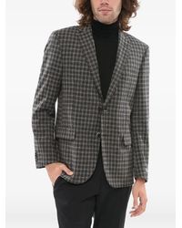 Corneliani - Nino Danieli Checked Single-Breasted Wool Blazer - Lyst
