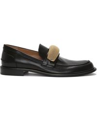 JW Anderson - Appliqué-detail Leather Loafers - Lyst