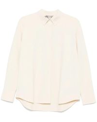 Max Mara - Blouse Met Lange Mouwen En Kraag - Lyst