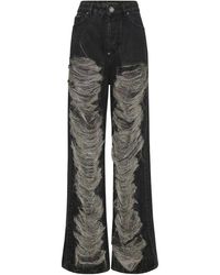 Philipp Plein - Mesh Strass Jeans - Lyst