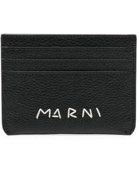 Marni - Logo-Embroidered Cardholder - Lyst