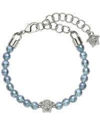 Versace - Bracelet Medusa à perles - Lyst