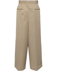 Hed Mayner - Wide-leg Wool Trousers - Lyst