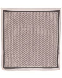 Brunello Cucinelli - Graphic-Print Silk Scarf - Lyst