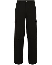 Dolce & Gabbana - Pantalon droit en coton à poches cargo - Lyst