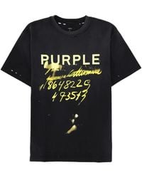 Purple Brand - Distressed Logo-Print T-Shirt - Lyst