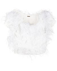 Cult Gaia - Sosha Feather Top - Lyst