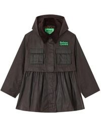 Ganni - X Barbour Tartan Peplum Jacket - Lyst