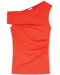 Dries Van Noten - Off-Shoulder Jersey Top - Lyst