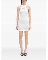 Vetements - Logo-Print Mini Dress - Lyst