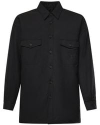 MM6 by Maison Margiela - Chemise À Poches Poitrine Et Logo Brodé - Lyst