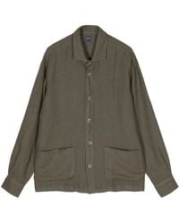 Fedeli - Button-Up Linen Shirt - Lyst