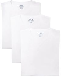 Polo Ralph Lauren - Slim Fit W/ Wicking 3-Pack Crew Undershirts Underwear, Cotton - Lyst