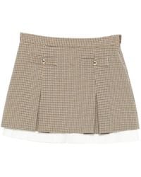 Maje - Zip-Fastening Pleated Mini Skirt - Lyst
