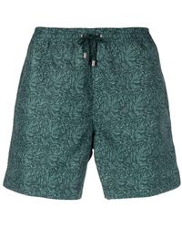 Sunspel - Leaf-print Swim Shorts - Lyst