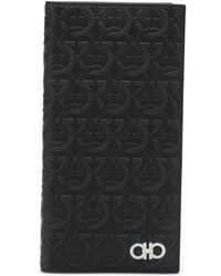 Ferragamo - Gancini Embossed-Leather Cardholder - Lyst