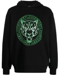 Philipp Plein - Logo-Tiger-Print Hoodie - Lyst