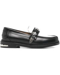 Toga - Hardware-Embellished Colour-Block Loafers - Lyst