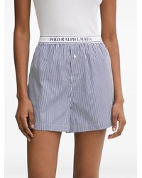 Polo Ralph Lauren - Striped Logo-Waistband Pajama Shorts - Lyst