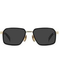 David Beckham - Lunettes De Soleil À Monture Géométrique - Lyst