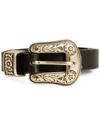 Golden Goose - Engraved Leather Belt - Lyst