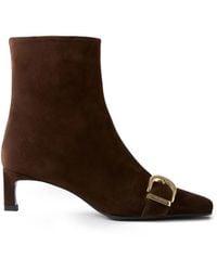 Claudie Pierlot - Buckle-Detail Pointed-Toe Ankle Boots - Lyst