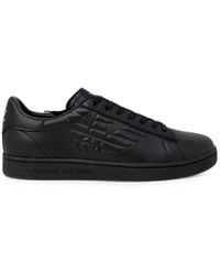 EA7 - Logo-Embossed Low-Top Sneakers - Lyst