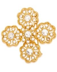 Kenneth Jay Lane - Flower Cluster Pin - Lyst