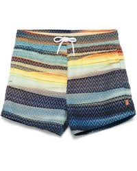 Missoni - Zigzag-Print Swim Shorts - Lyst