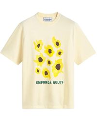LES HÉRITIERS - X Mas Sorrer Girasols Floral-Print T-Shirt - Lyst