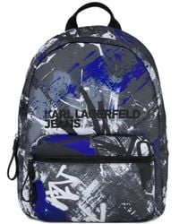 KARL LAGERFELD - Graffiti-Print Backpack - Lyst