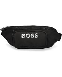 BOSS - Logo-Print Belt Bag - Lyst
