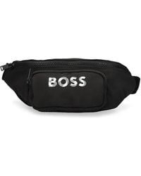BOSS - Logo-Print Belt Bag - Lyst
