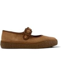 Camper - Peu Terreno Suede Ballet Flats - Lyst