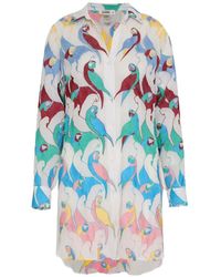 Amir Slama - Parrot-Print Cover-Up - Lyst